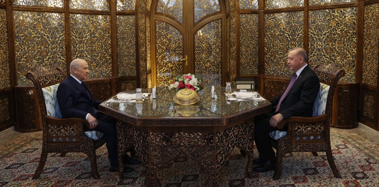 Erdoğan ile Bahçeli 'Özbek Otağı'nda iftar yaptı