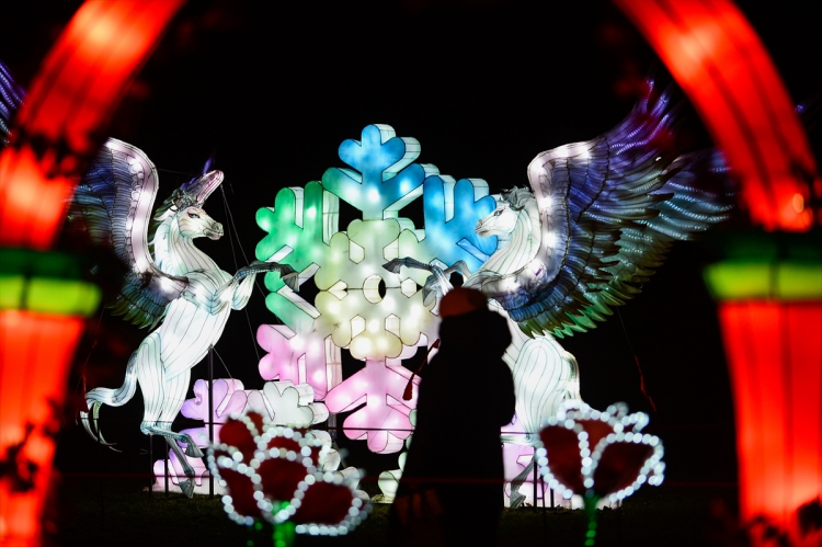 Polonya'nın Varşova kentinde yüz binlerce led ışık ve neon lamba kullanılarak yapılan Çin ışık festivali ziyaretçileri ağırladı. Festivalde çeşitli şekiller verilmiş 34 metal yapı ışıklandırılarak sergilendi.
