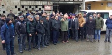 Rize'de köy halkı HES şantiyesini bastı