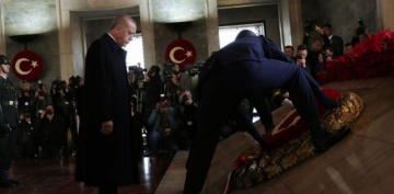 Devlet erkanı Anıtkabir'de