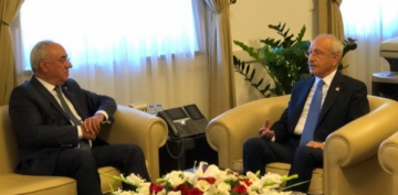 Aksakal'dan Kılıçdaroğlu'na seçim kanunu ziyareti