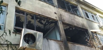 Dezenfektan üretilen meslek lisesinde patlama