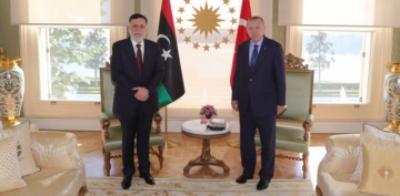 Cumhurbaşkanı Erdoğan, Fayez el Sarraj'la görüştü