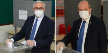 Kuzey Kıbrıs cumhurbaşkanlığı seçiminin ikinci turu için sandık başında