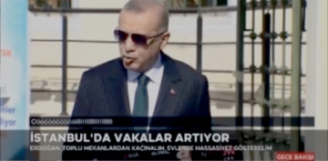 Erdoğan konuşurken çıkan 'Öööööööiiiiiillllll' yazısına soruşturma