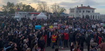 Boğaziçi Üniversitesi'ne Melih Bulu'nun rektör atanması Kadıköy'de protesto edildi