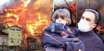 60'a yakın ev alev alev yandı