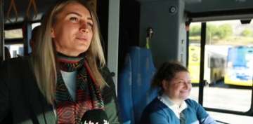 Dilek İmamoğlu, kadın şoför adaylarını ziyaret etti