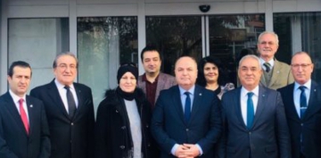 ANAP Genel Başkanı, DSP'yi ziyaret etti
