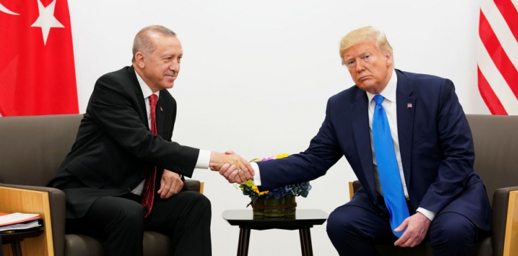 Erdoğan, Trump'la görüştü